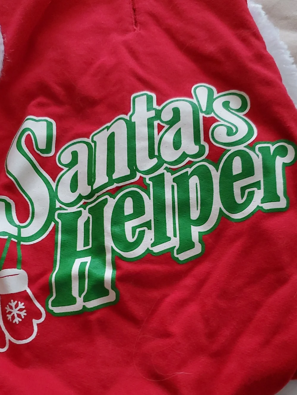 Santa's Helper Red Pet Hoodie